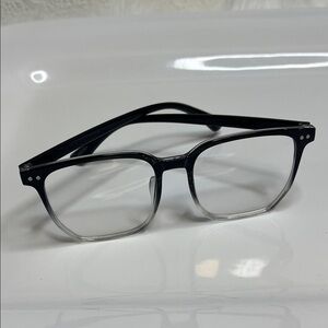 Elegant Black and Gray Blue light blocking Women's Eyeglasses